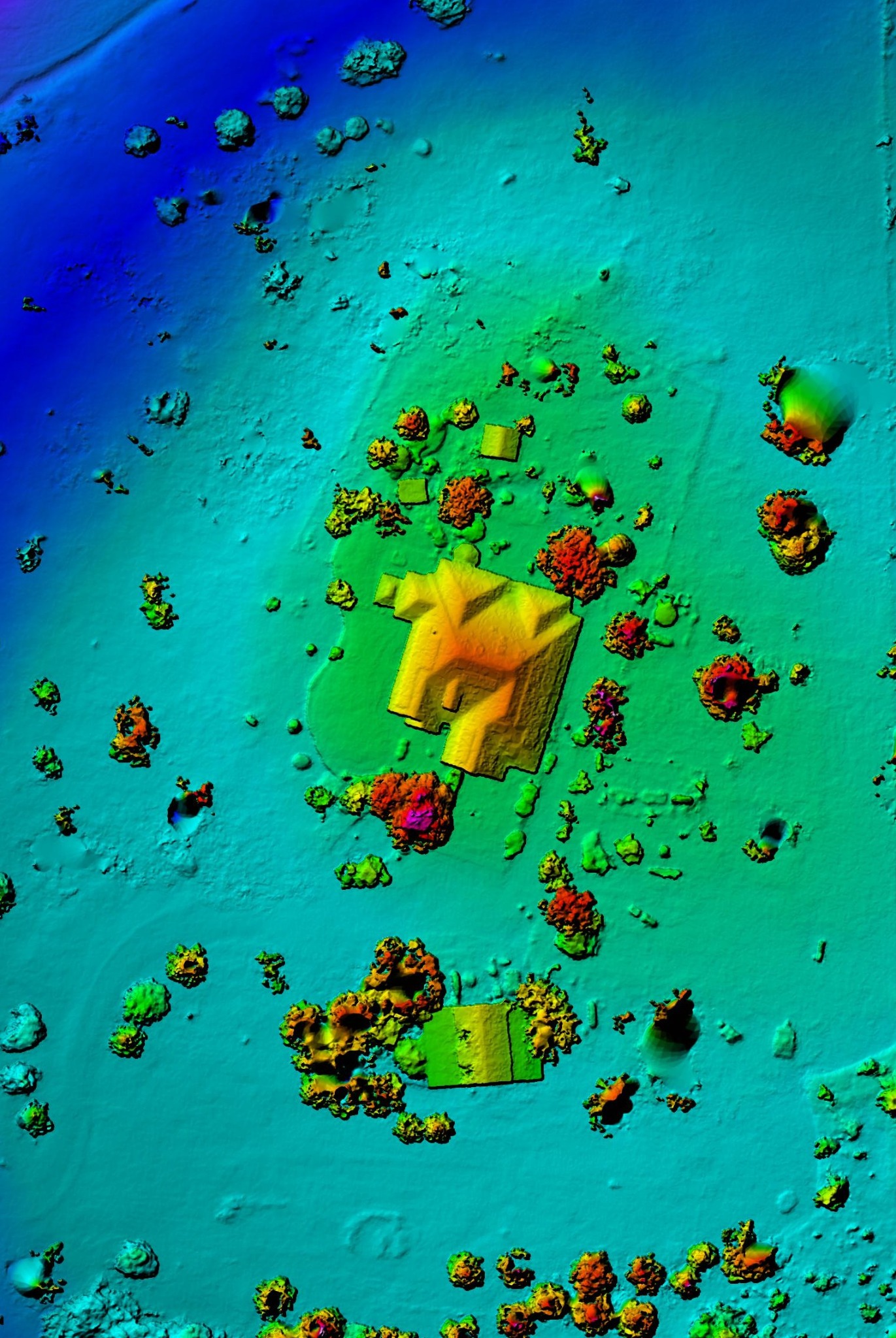 Colorized elevation mapping example